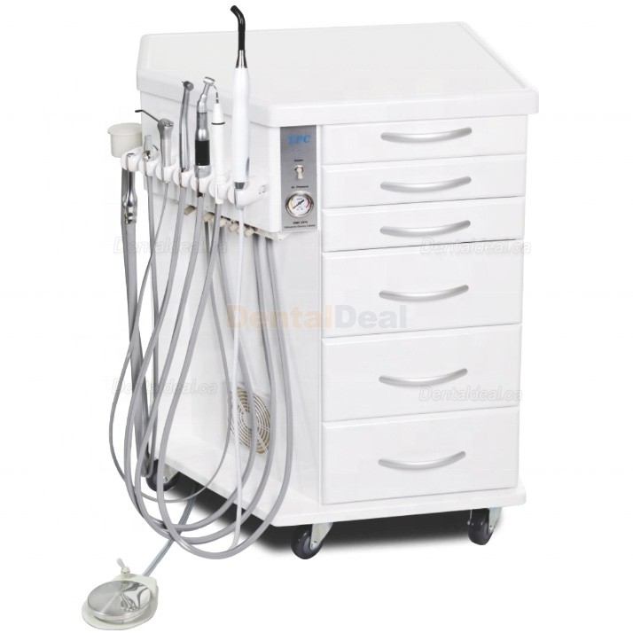 TPC OMC2375CV-SL/ OMC2375CV Mobile Dental Delivery Cabine System Cart Unit with Air Compressor
